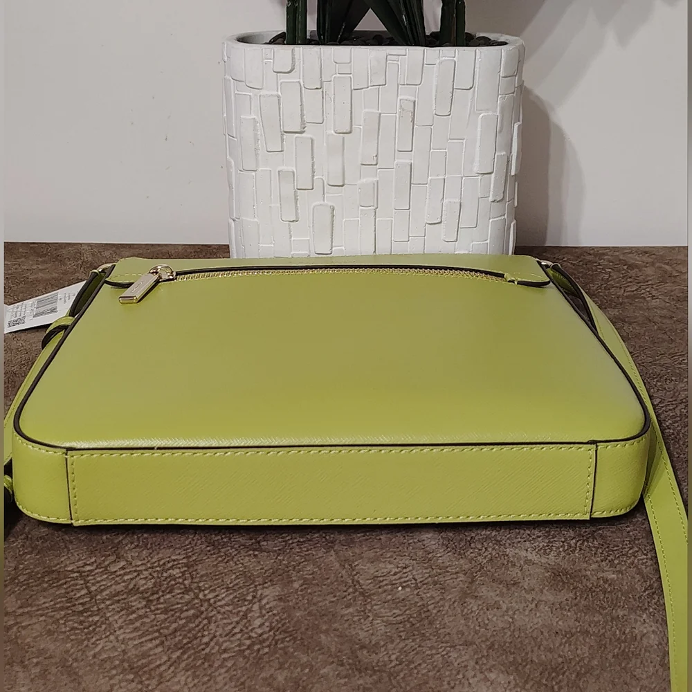 Kate Spade New York Sadie North South Crossbody Bag Color Fern Moss Green NWT